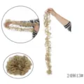 Chignon per capelli sintetici ricci ondulati extension di capelli biondi per le donne - Chignon riccio avvolgente / Mix biondo
