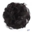Chignon sintetico arruffato in dettaglio, tonalità marrone scuro volume ideale. - Stile Nero Marrone (4)