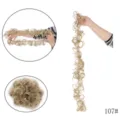 Synthetische krullend haar extensie knot, 107# blonde golvende haarring voor dames styling. - Omwikkelbare krullende haarknot / 107