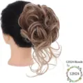 Chignon molletta sintetico disordinato biondo marrone estensione capelli coda di cavallo. - Misto Biondo (12h24)