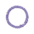 Premium 1cm schmaler lila Haargummi aus 100% Maulbeerseide elastisches Haarband Variante - 1 cm Breit / Hellviolett