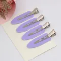 Vier hellviolette knickfreie Haarklammern für DIY-Haarschmuck - Knickfreie Haarclips / 1 Stück / Lila