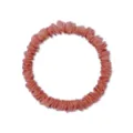 Chouchou élastique en soie de mûrier 100% de haute qualité, taille 1cm, rose pêche. - 1cm de Large / Rouge pastèque