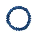 Chouchou en soie de mûrier 100% bleu petit 1cm élastique à cheveux minimaliste élégant - 1cm de Large / Bleu sarcelle