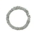 Chouchou fin de 1cm en soie de mûrier 100% premium dans une élégante couleur gris argent - 1cm de Large / Vert menthe