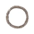 Chouchou fin en soie de mûrier 100% de haute qualité couleur or champagne élégante pour femmes - 1cm de Large / Flocons d'Avoine Profond