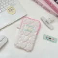 Estuche acolchado coreano linda bolsa de almacenamiento de corazón rosa para papelería - Estrella Rosa