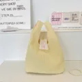 Bolso Acolchado Amarillo Cartera Acolchada Lindo Botón Corazón Bolso De Muñeca Casual - Estilo de Algodón de Bebé / Amarillo tierno