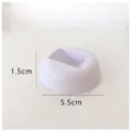Base de exhibición redonda blanca para joyero, tamaño compacto con diámetro de 5,5 cm. - Base Redonda (5.5x1.5) / Paquete de 10 / Blanco