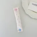 Cute pink star pattern cable organizer strap with heart and round snap buttons for cords. - Star Pink
