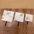 Boîte cadeau de bijoux coulissante à fleurs de style chinois, emballage élégant. - Boîte Suspendue Florale de Style Chinois / 7*7*2cm / Blanc Élégant (Avec Boîte de Film)