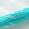 Türkis geflochtenes Armband Ersatzband, strapazierfähiges Nylon-Gewebe für stilvollen Schmuck. - Ankerkettenglied Strass Armband / Gold Minzgrün