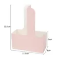 Pink Portable Flower Box Gift Box Milk Tea Cup Carrier DIY Craft Packaging 17.5x8x22.5cm - 10 Pieces Pack / Pink