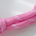 Rosa geflochtenes Seilvarianten für stilvolles Armband, farbenfroh und zarte Textur. - Ankerkettenglied Strass Armband / Gold Rosa