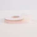 1cm solid color milk yarn chiffon ribbon for floral packaging, gift wrapping, and DIY bows. - Champagne