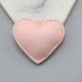 Charm cuore imbottito in pelle PU rosa accessorio decorativo scatola regalo bouquet - Cuore / 2 Pezzi/Confezione (5x5cm) / Rosa