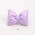 Fiocco in tessuto lucido viola per lavori fai da te, confezioni regalo e decorazione bouquet 9cm - Fiocco / Grande (7.5x9cm) - 5 Pezzi/Confezione / Viola