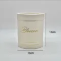 Round beige gift box 13x16cm flower packaging box decorative storage container variant - Pearl Beige Small (Pack of 2) / 2 Pieces/Pack (13x16cm)