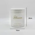 White round gift box flower packaging bucket 20x16cm for Christmas rose bouquet and apple storage. - Pearl White Large (Pack of 2) / 2 Pieces/Pack (16x20cm)
