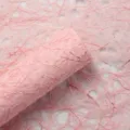 Pink natural hemp fiber wrapping paper for floral bouquets and gift packaging, textured look. - Dream Paper / 50x70cm (5 Sheets/Pack) / Light Pink
