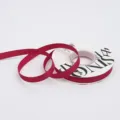 Dark pink satin ribbon for gift wrapping, flower bouquets, and holiday party decoration. - 1.0cm / Burgundy
