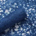 Dark blue natural hemp mesh floral wrapping paper, textured gift bouquet packaging roll. - Dream Paper / 50x70cm (5 Sheets/Pack) / Sapphire Blue