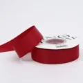 Red satin ribbon roll for gift wrapping, flower bouquet packaging and DIY crafting projects. - 2.5cm / Burgundy
