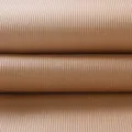 Ribbed brown floral wrapping paper thick cardboard for gift packaging and bouquet decoration - 53cm x 4 Yards / Cream Toast