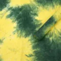 Papel de envolver para ramos tie-dye amarillo verde, papel jaspeado de tinta para regalos DIY. - 5 Piezas/Paquete / Amarillo Ama el Verde