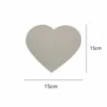 Specchio a forma di cuore per confezionamento di bouquet di fiori e decorazione 15cm - Forma a Cuore in Acrilico / 3 Pezzi/Confezione (15cm)