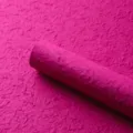 Pink Floral Wrapping Paper Hemp Fiber Crepe Handcrafted Paper Flower Bouquet Wrap - Hemp Silk Paper / 50x70cm (5 Sheets/Pack) / Barbie Pink