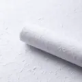 White textured floral wrapping paper, handmade wrinkled paper for bouquet packaging. - Hemp Silk Paper / 50x70cm (5 Sheets/Pack) / White