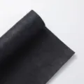 Black hemp paper floral wrapping bouquet lining natural fiber paper craft gift wrap 1 roll - Hemp Silk Paper / 50x70cm (5 Sheets/Pack) / Black