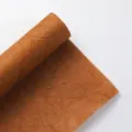 Natural brown hemp flower wrapping paper, handmade fiber paper for DIY gifts and floral bouquets. - Hemp Silk Paper / 50x70cm (5 Sheets/Pack) / Dark Coffee