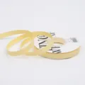 Yellow Ribbon 10mm Satin Ribbon Spool Gift Wrapping Craft Wedding Decoration - 1.0cm / Milk Yellow