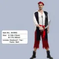 Déguisement de pirate pour homme adulte costume Halloween fête avec foulard et accessoires. - S / Style Pirate M-0002(M-0002)