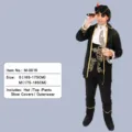Costume de capitaine pirate pour homme Halloween fête déguisement avec chapeau veste - S / Style Pirate M-0016(M-0016)