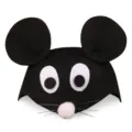 Niños lindo sombrero fieltro ratón negro animal disfraz accesorio para espectáculo fiesta - Ratón negro