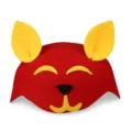 Sombrero de fieltro de animal rojo lindo para niños disfraz de fiesta espectáculo accesorio - Zorro Rojo