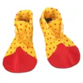 Clown shoes for cosplay party, funny yellow red polka dot big head costume shoes for adults kids. - Kids One Size (L 26 * W 13) cm / Clown Shoes - 01