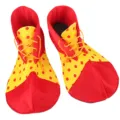 Colorful polka dot clown shoes for cosplay, funny costume big shoes for party events 1 pair - Kids One Size (L 26 * W 13) cm / Clown Shoes - 04
