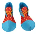 Grandissime Scarpe da Clown Rosso Pois Gialli Costume Calzature per Festa Cosplay Spettacolo - Scarpe da clown - 03