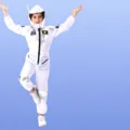 Kids astronaut costume for Halloween cosplay, white space suit jumpsuit for stage performance. - S / Astronaut
