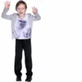 Kids Halloween Vampire Costume 3D Demon Cosplay Party Outfit Size M to XL Performance - M / Child Style (B-0172)