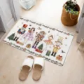 Tapis de porte de Noël Casse-Noisette, tapis de sol décoratif pour entrée et couloir. - 40*60cm / ZD2026714-3
