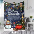 Kerst cartoon bedrukte flanellen deken zachte dutje sprei deken voor thuis sofa slaapkamer - MT202684-12
