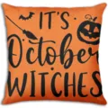 Halloween Kissenbezug Herbst dekorative Kissenhülle weicher Stoff Heimdekoration Wohnzimmer - Stil 2 / Einseitiger Kurzer Plüsch Kissenbezug 45x45cm