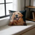 Gepersonaliseerd huisdier kussen met zachte hond print woonkamer sofa decoratie item - 45x45cm / Enkelzijdige Perzikhuid Kussensloop (Zonder Kern)