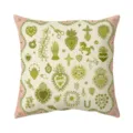Vintage folk art decorative throw pillow cover with bohemian sacred heart and floral patterns. - Peach Skin Pillow Cover 45x45cm / BZ2026062-4