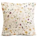 Housse de coussin fleurs sauvages aquarelle, taie doreiller florale pour canapé lit. - Housse de Coussin Peau de Pêche / 45x45cm / Style 3